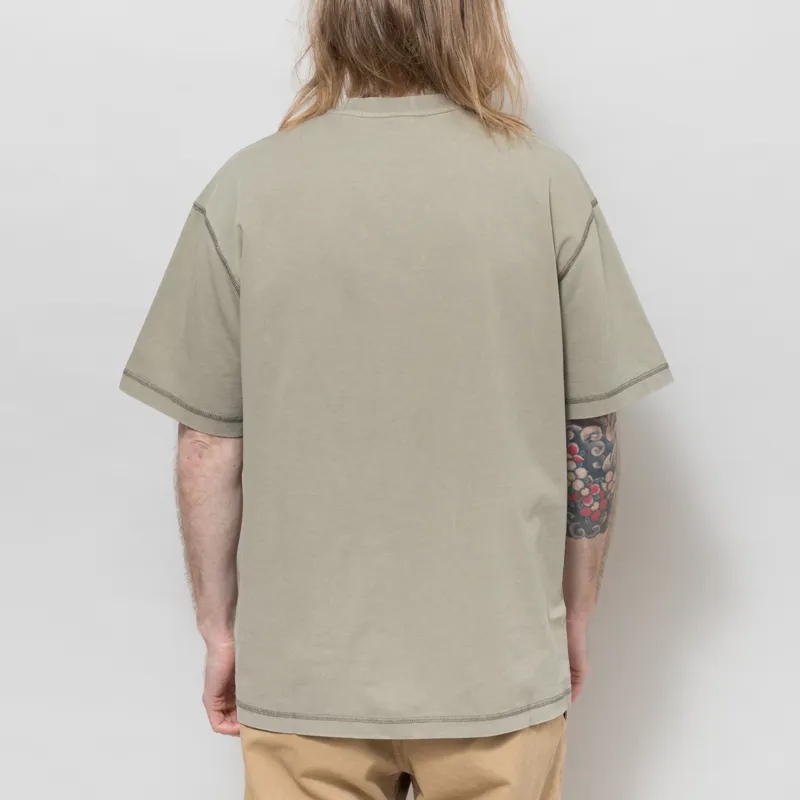 Butter Goods Jive Overlock Stitch T Shirt Distressed Cove-2