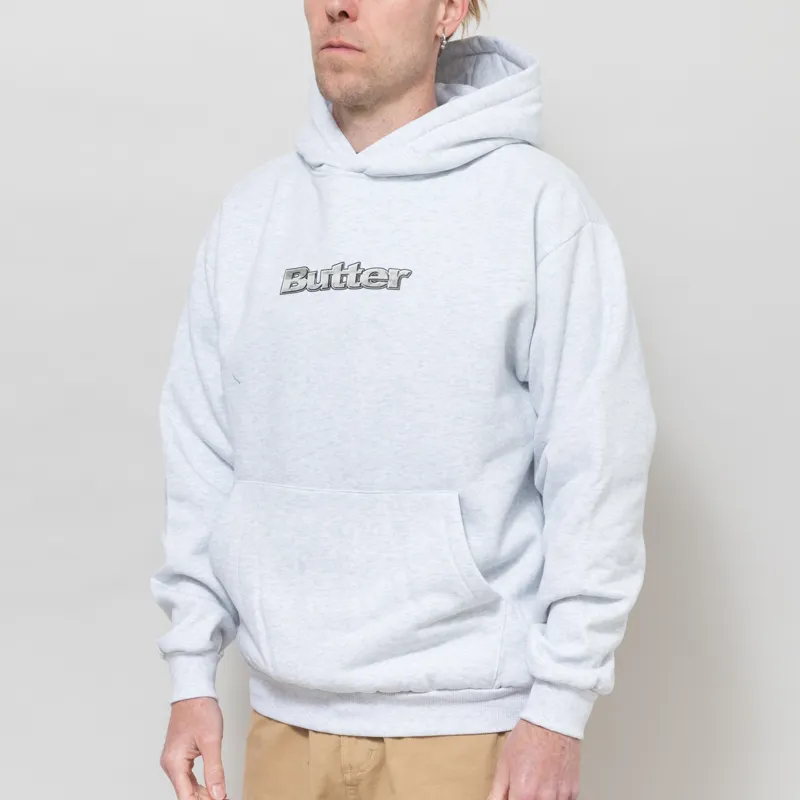 Butter Goods Alloy Logo Pullover Hood Ash-1