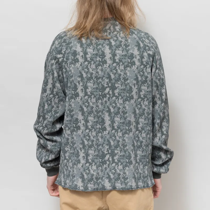 Butter Goods Waffle Long Sleeve Top Digital Camo-2