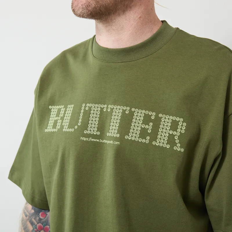 Butter Goods Terminal T Shirt Army-4