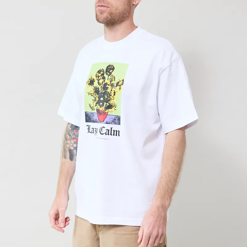 Butter Goods Lazy Calm T Shirt White-1