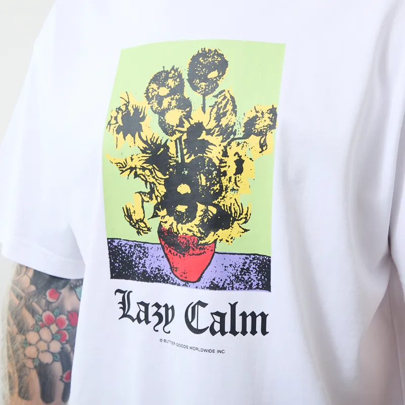 Butter Goods Lazy Calm T Shirt White-4