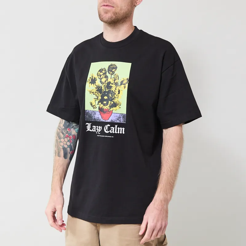 Butter Goods Lazy Calm T Shirt Black-1