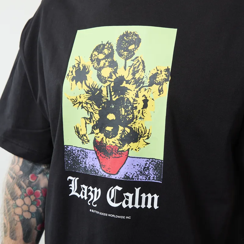 Butter Goods Lazy Calm T Shirt Black-2