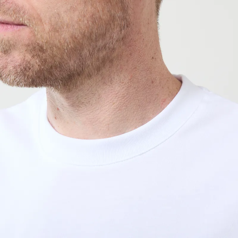 Butter Goods Stencil Logo T Shirt White-2