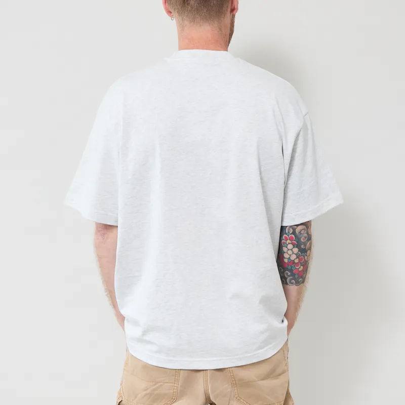 Butter Goods Stencil Logo T Shirt Ash-2