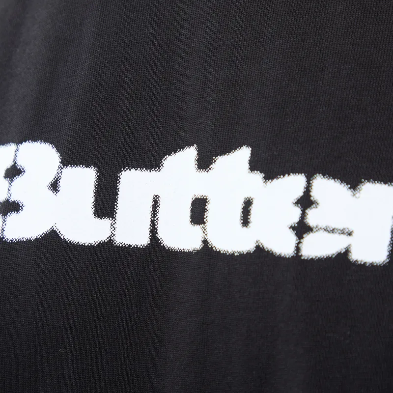 Butter Goods Stencil Logo T Shirt Black-4