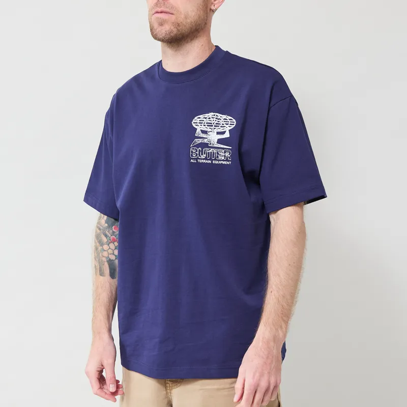 Butter Goods Terrain T Shirt Midnight-1