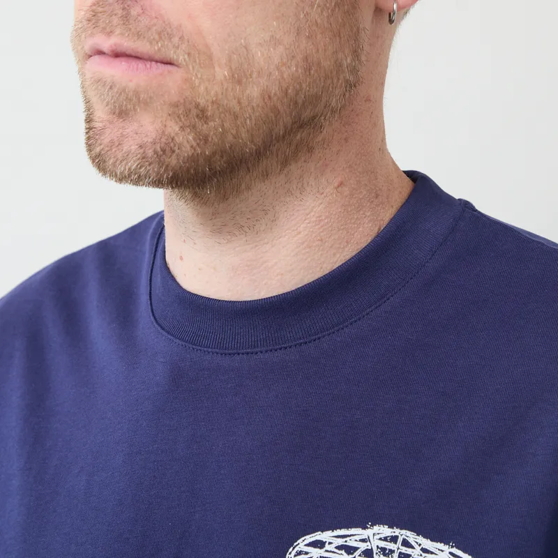 Butter Goods Terrain T Shirt Midnight-3