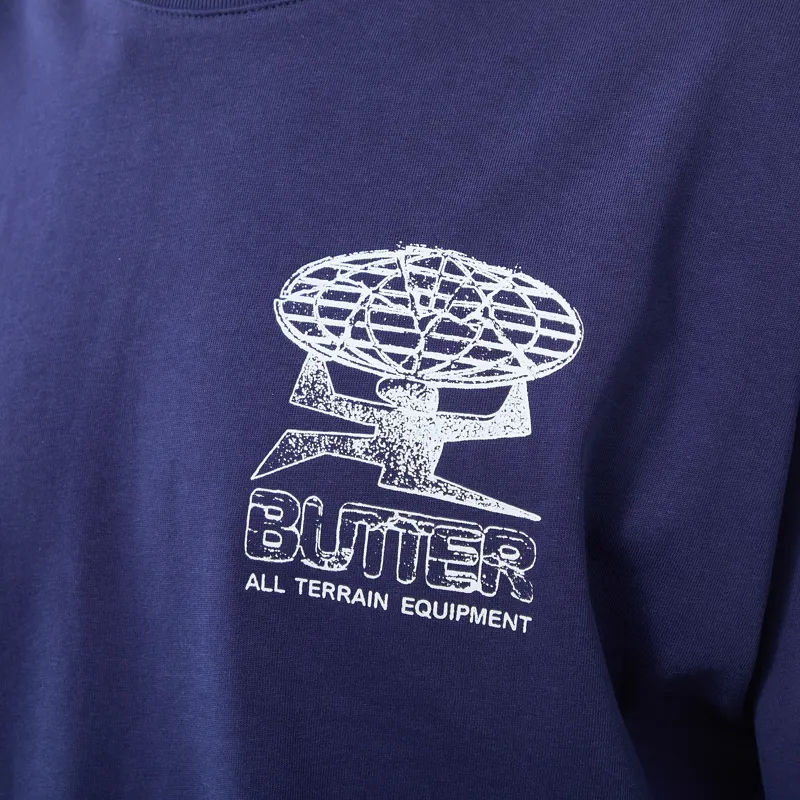 Butter Goods Terrain T Shirt Midnight-5