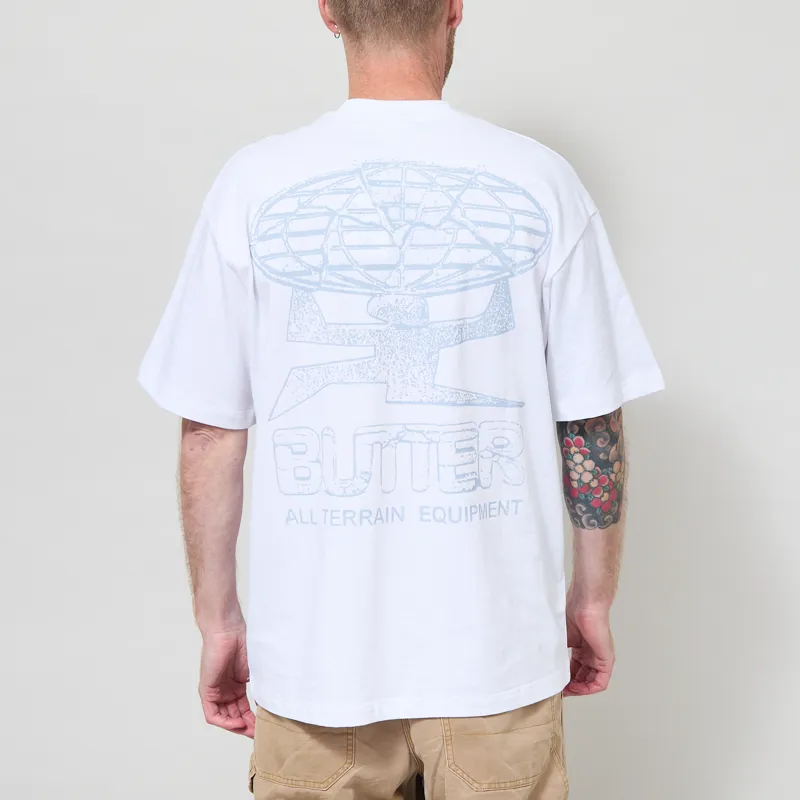 Butter Goods Terrain T Shirt White-2
