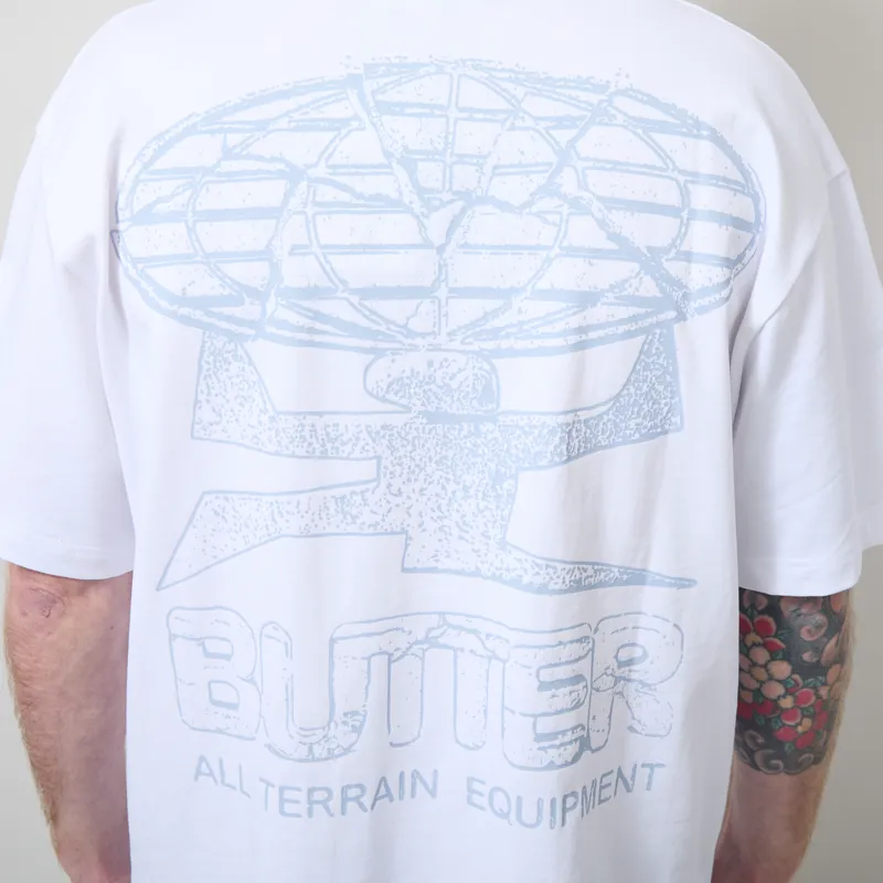 Butter Goods Terrain T Shirt White-4