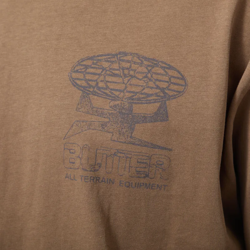 Butter Goods Terrain T Shirt Dark Taupe-5
