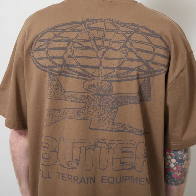 Butter Goods Terrain T Shirt Dark Taupe-4