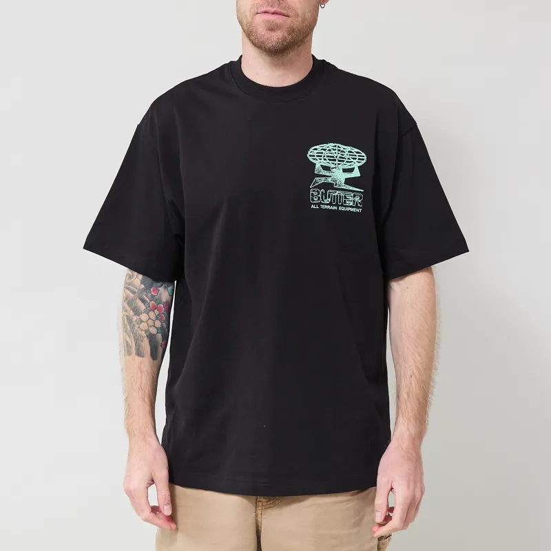 Butter Goods Terrain T Shirt Black-2