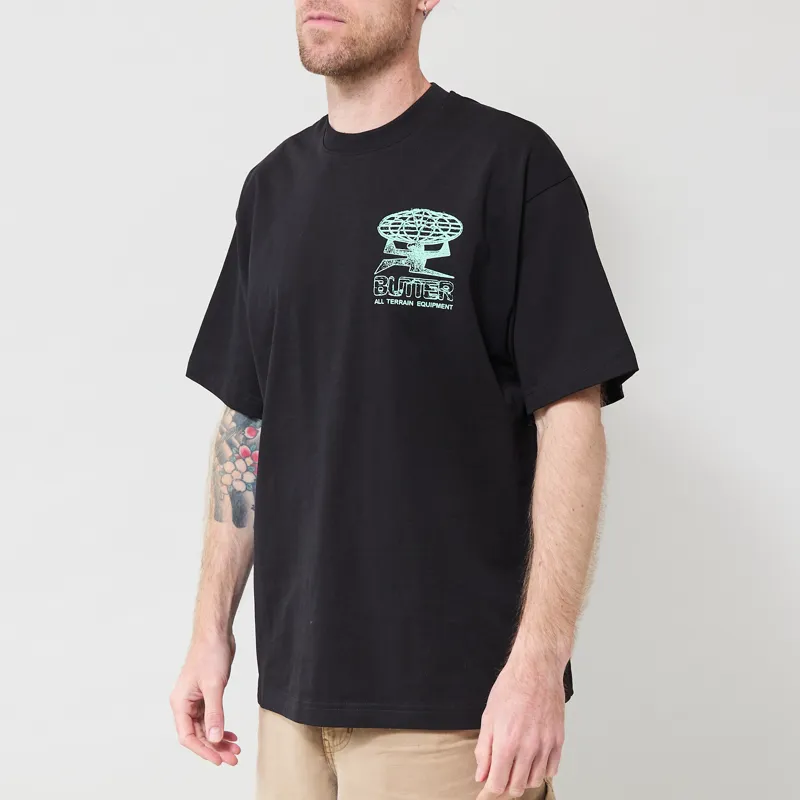 Butter Goods Terrain T Shirt Black-1