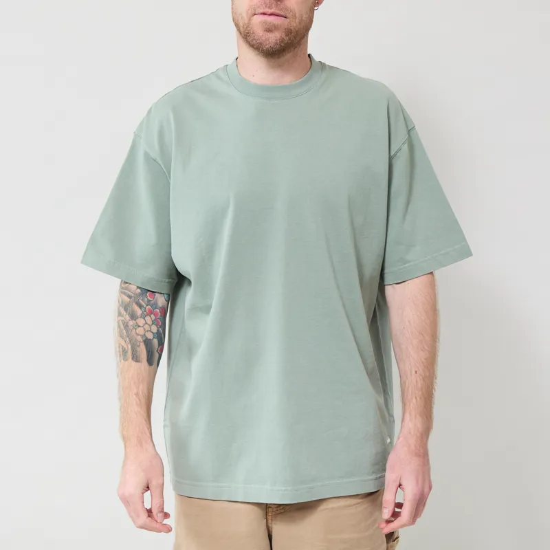 Butter Goods Basic T Shirt Washed Dull Mint-1