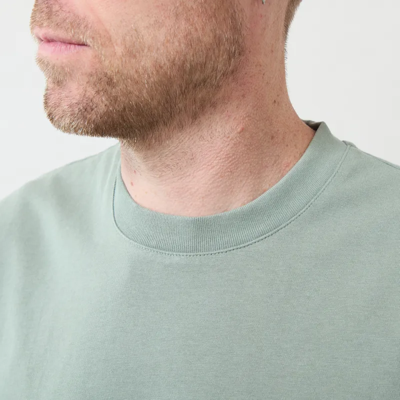 Butter Goods Basic T Shirt Washed Dull Mint-2