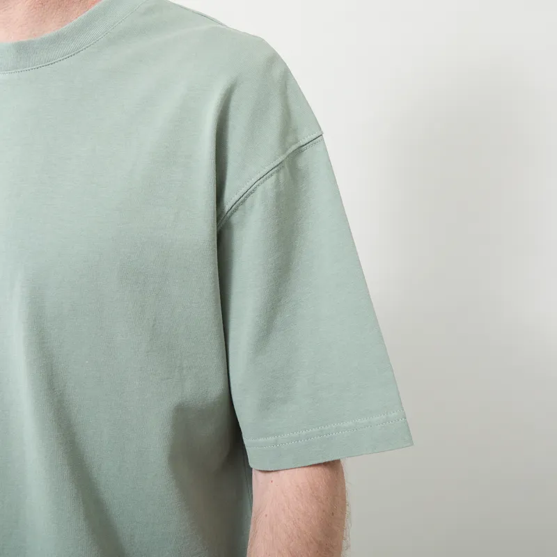 Butter Goods Basic T Shirt Washed Dull Mint-3