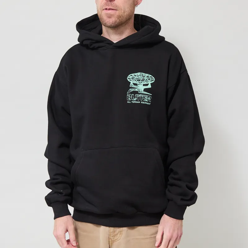 Butter Goods Terrain Pullover Hood Black-2