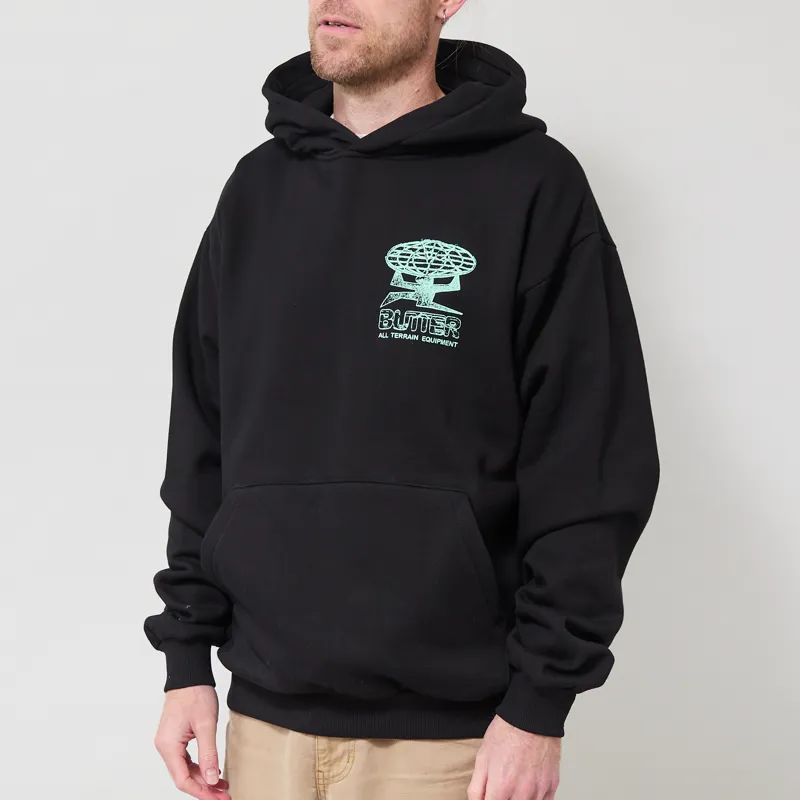Butter Goods Terrain Pullover Hood Black-1