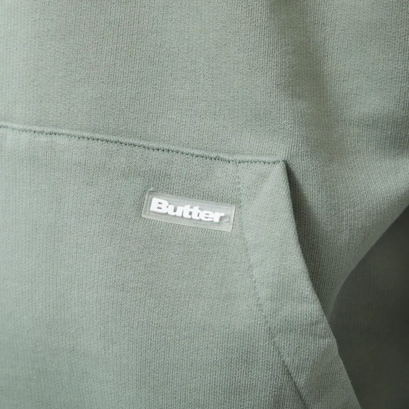 Butter Goods Basic Pullover Hood Washed Dull Mint-4