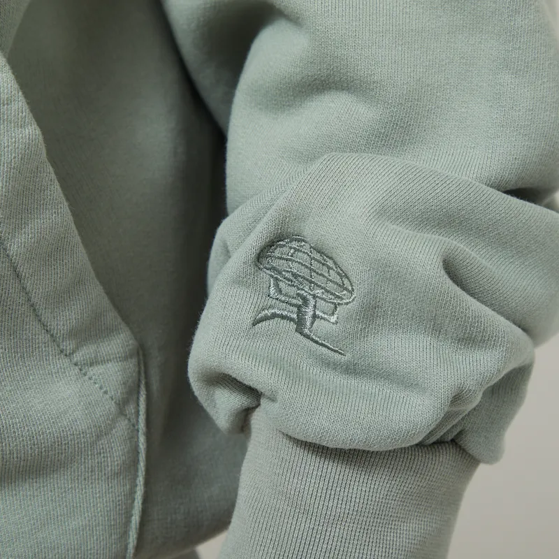 Butter Goods Basic Pullover Hood Washed Dull Mint-7