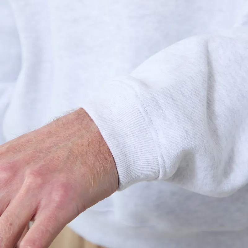 Butter Goods Panel Quarter Zip Sweater Ash-7