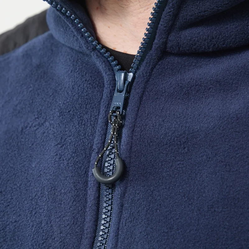 Butter Goods Polartec Quarter Zip Pullover Navy-4