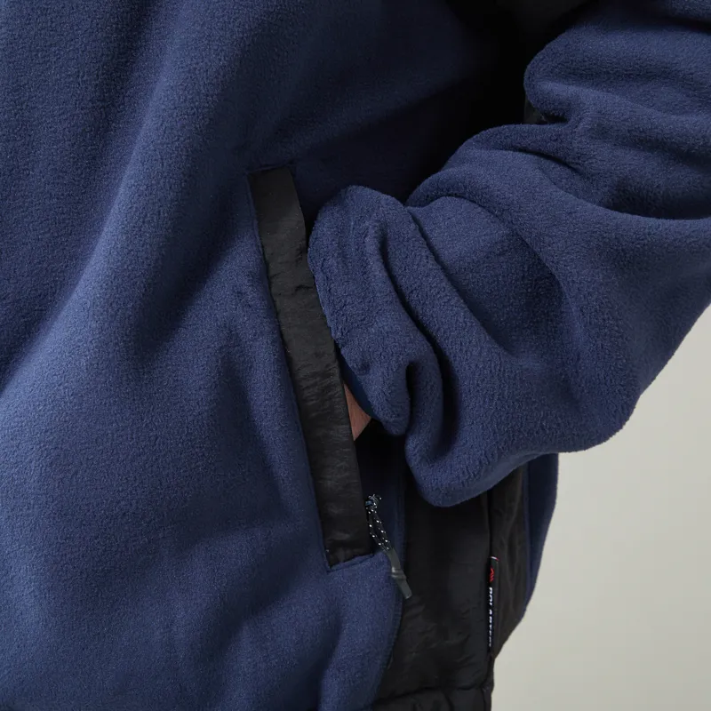 Butter Goods Polartec Quarter Zip Pullover Navy-7