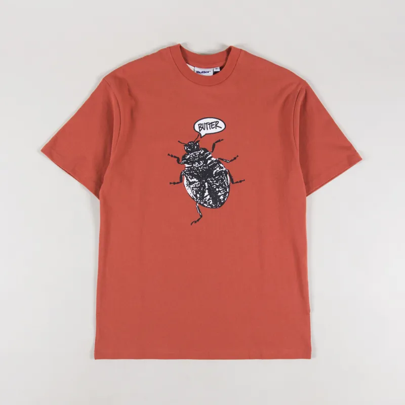 Butter Goods Beetle T Shirt Ochre
