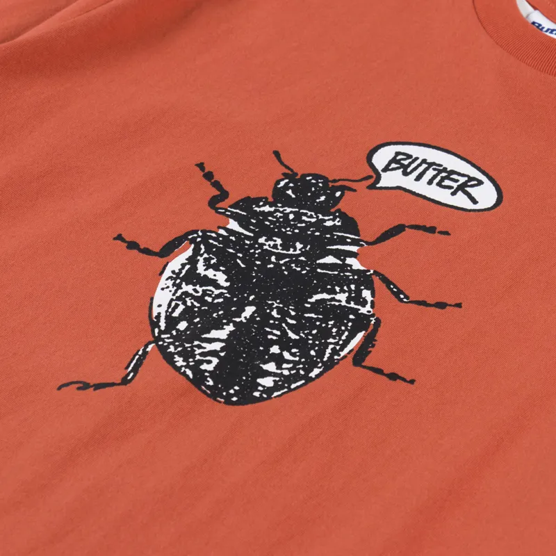 Butter Goods Beetle T Shirt Ochre-2