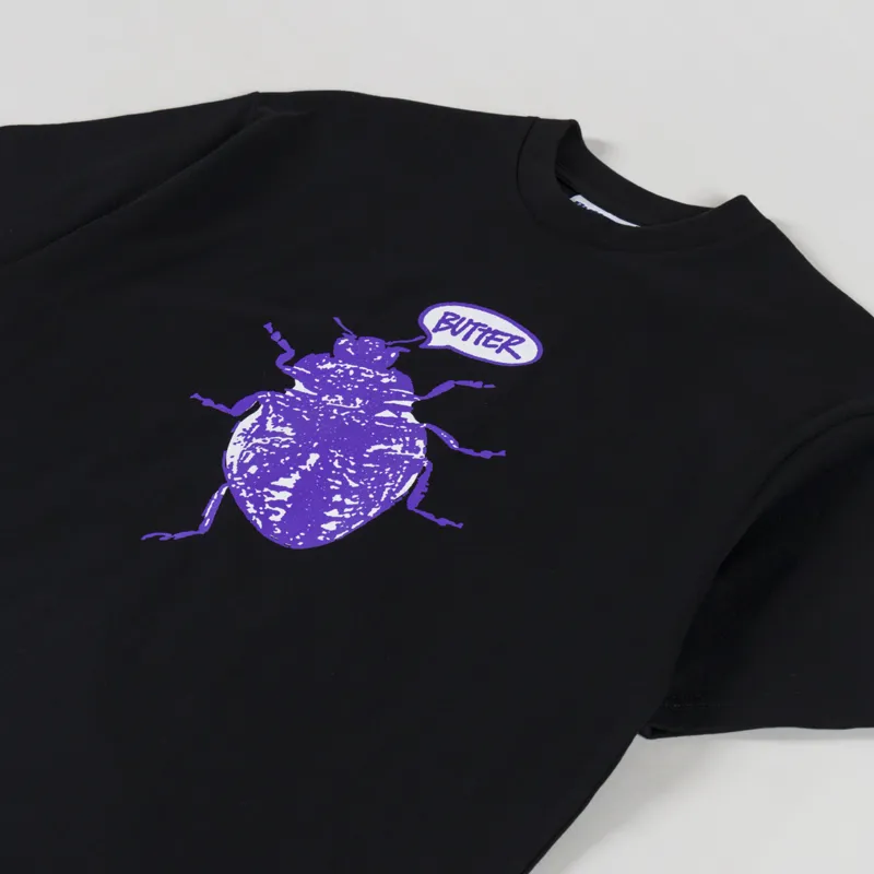 Butter Goods Beetle T Shirt Black-1