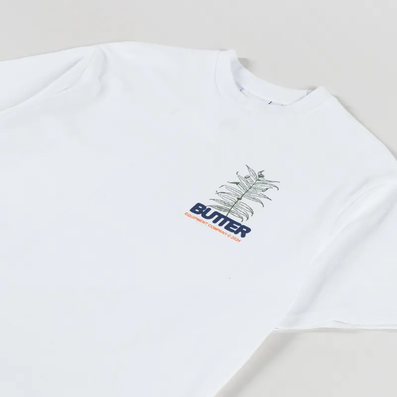 【BUTTER GOODS】 Earth Sounds Tee, White Butter Goods Earth Tee White - RUKUS