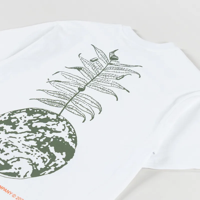 Butter Goods Mens Graphic Printed Earth Logo Tee T Shirt White