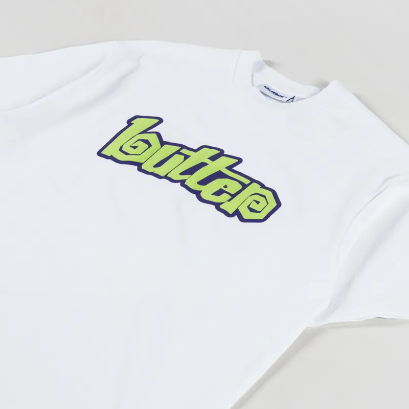 Butter Goods Swirl T Shirt White-1