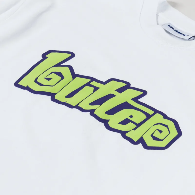 Butter Goods Swirl T Shirt White-2