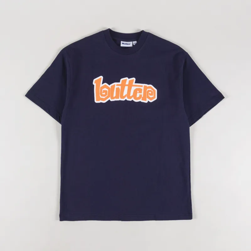 Butter Goods Swirl T Shirt Navy