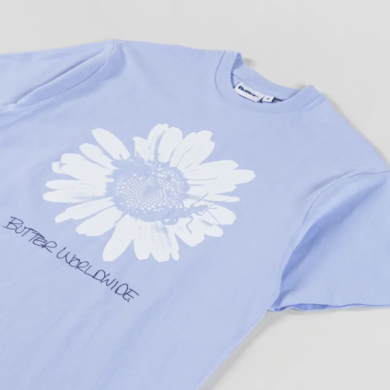 Butter Goods Sunflower T Shirt Lake Blue-1