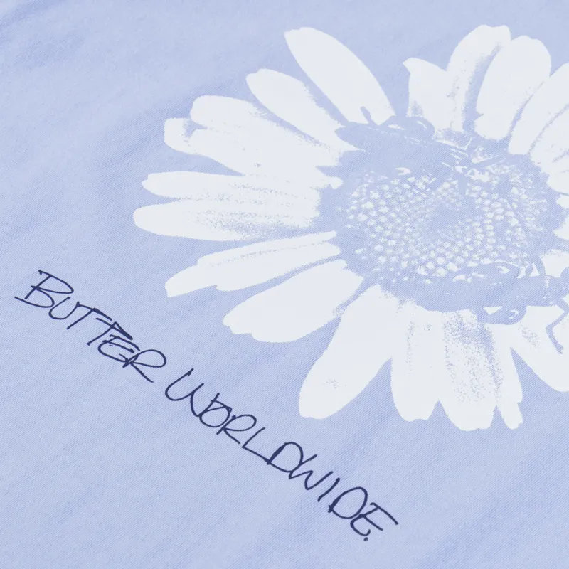 Butter Goods Sunflower T Shirt Lake Blue-2