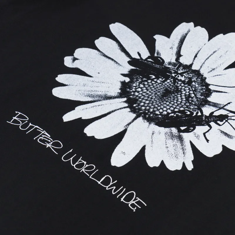 Butter Goods Sunflower T Shirt Black-2