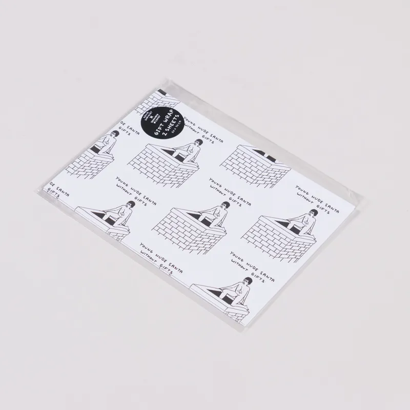 David Shrigley Young Nude Santa Gift Wrap