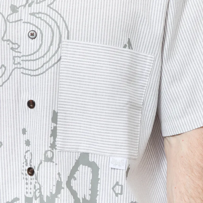 CANDICE Bloom Short Sleeve Shirt Grey-6