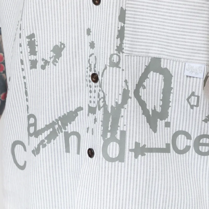 CANDICE Bloom Short Sleeve Shirt Grey-5