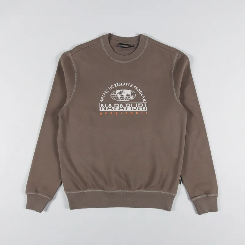 Napapijri Macas Crew Sweat Brown Walnut