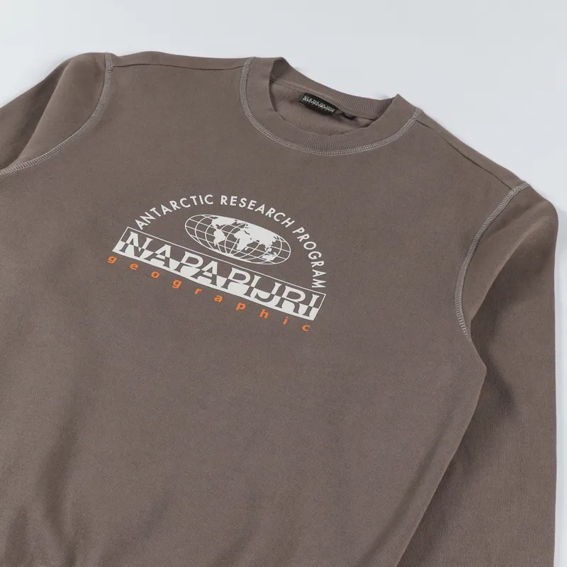 Napapijri Macas Crew Sweat Brown Walnut-2