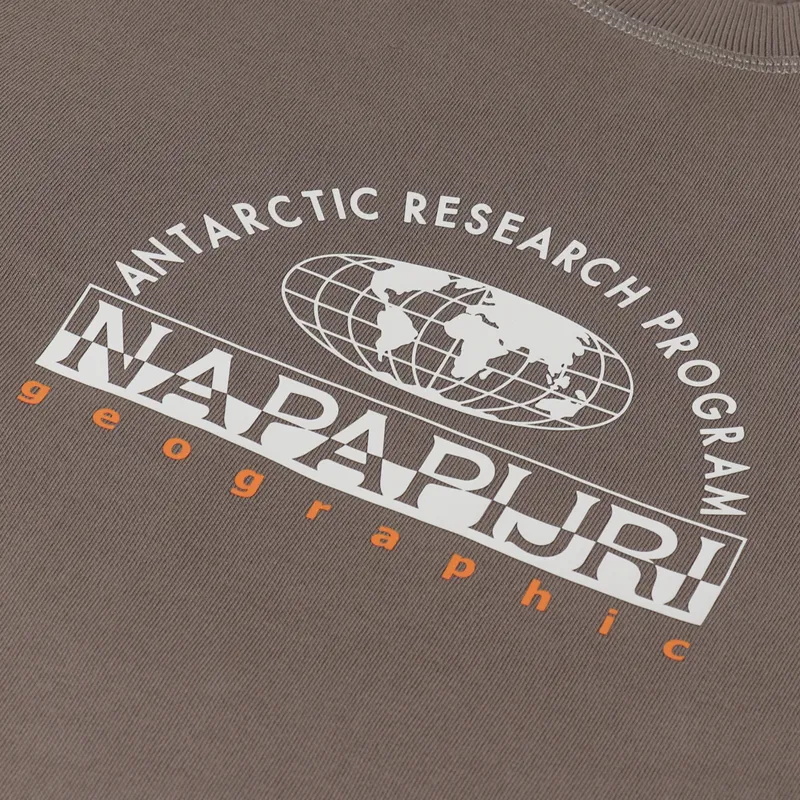 Napapijri Macas Crew Sweat Brown Walnut-4