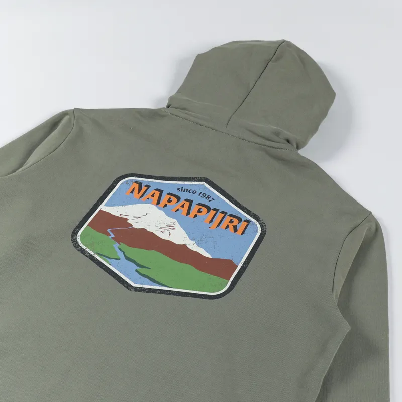 Napapijri Mataje Hoodie Green Lichen-2