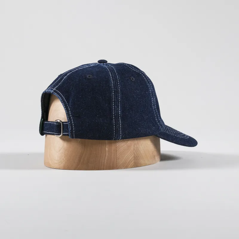Magenta Bird Denim Dad Hat Blue-2