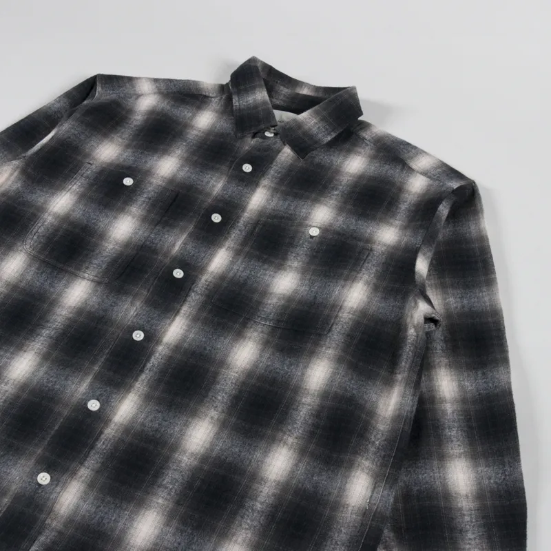 Cafe Mountain Brushed Check Workers Shirt Sundown-2